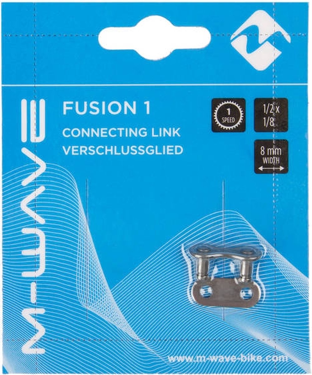 M-wave Kettingschakel Fusion 1/2 X 1/8 Staal 1s - Zilver