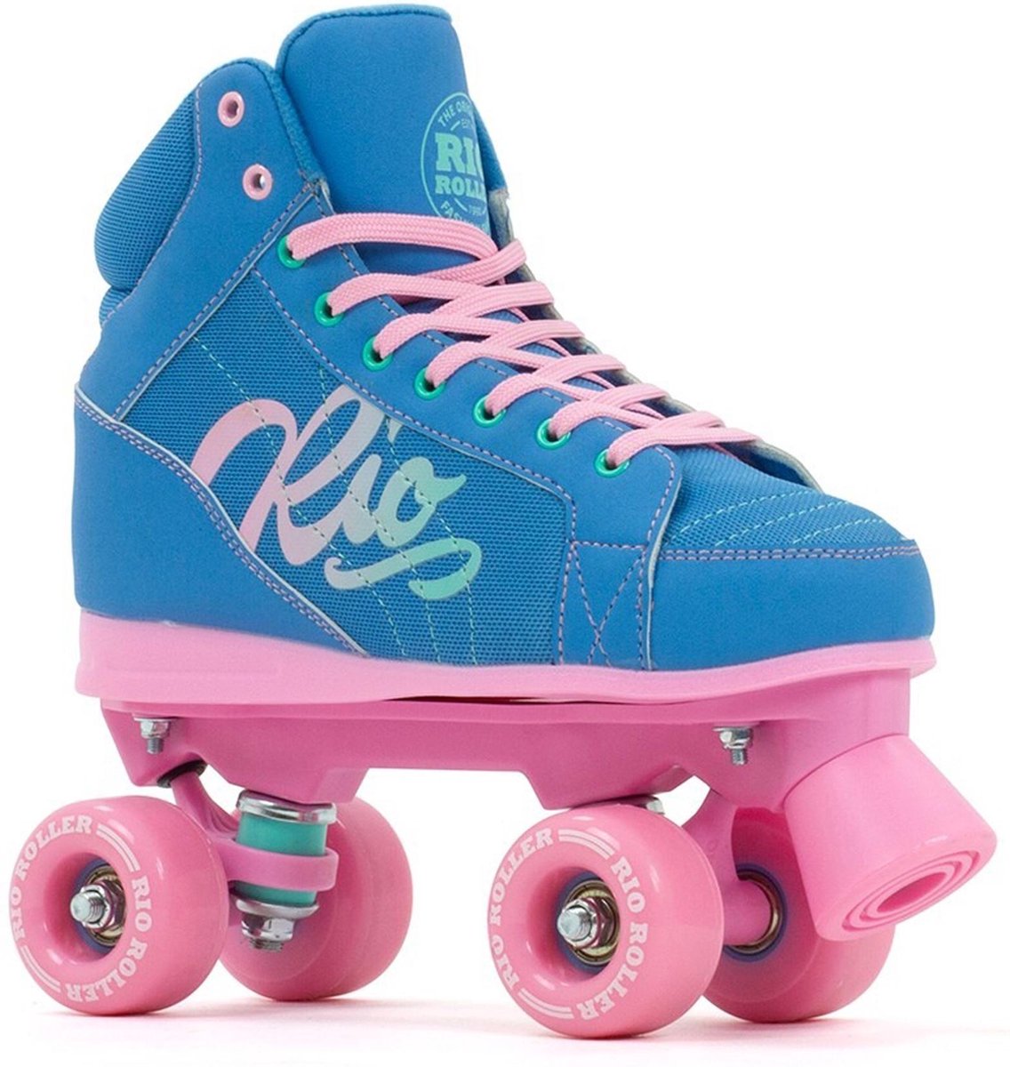 Rio Roller Lumina rolschaatsen - blauw / roze - maat 40.5