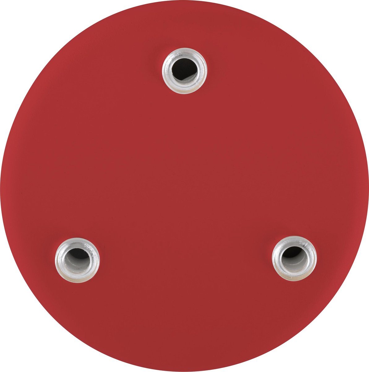 Filotto Holè plafondkap 3 snoeren - Ø10 cm - metaal - rood - rond