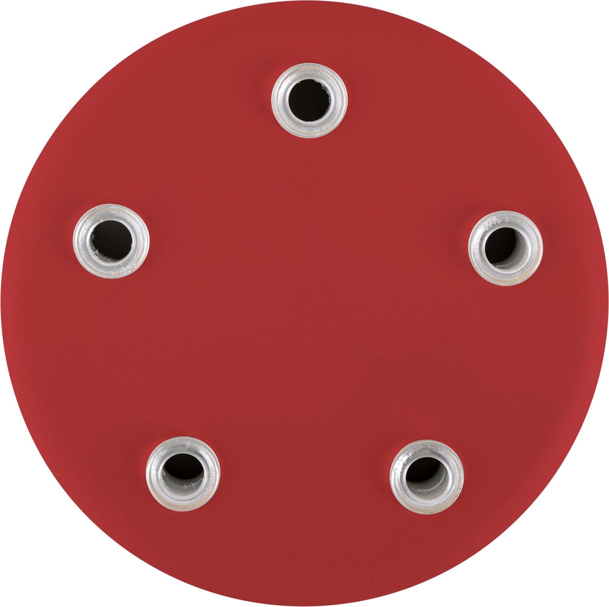 Filotto Holè plafondkap 3 snoeren - Ø10 cm - metaal - rood - rond