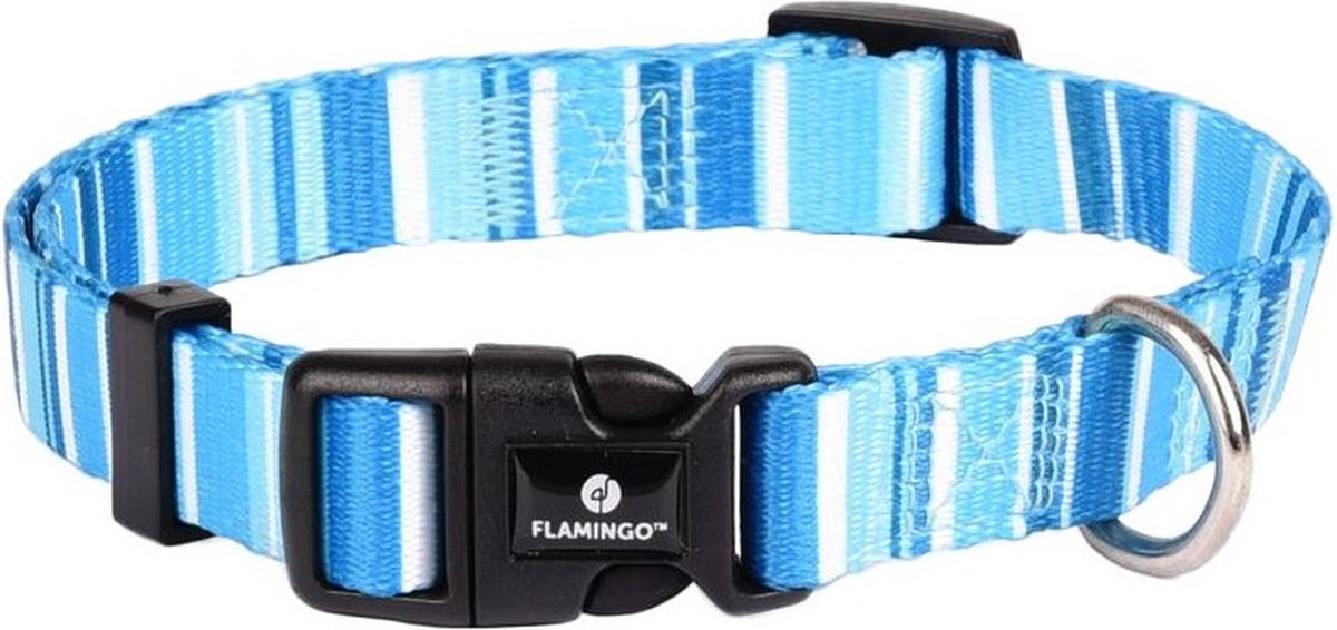 Flamingo Halsband Alfry 40 - 55 cm x 20 mm - Blauw