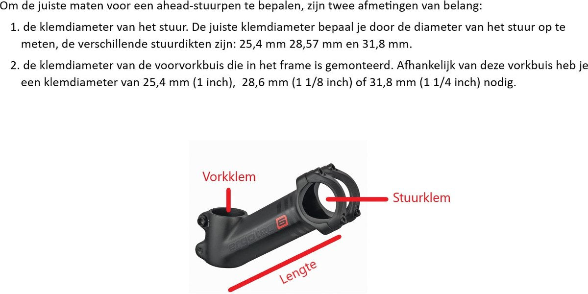 Ergotec stuurpen Ahead High Piranha 31.8/110 - Zwart