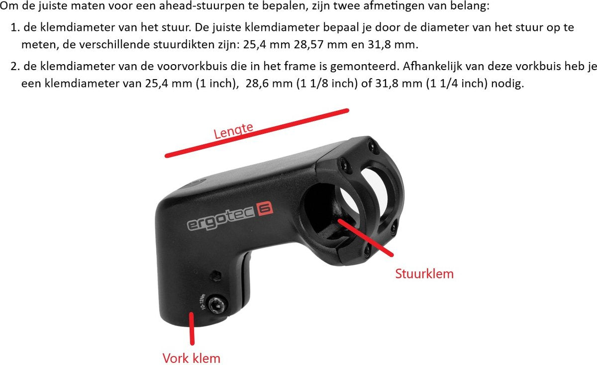 Ergotec Voorbouw Barracuda 110 mm 31.8 mm - Zwart