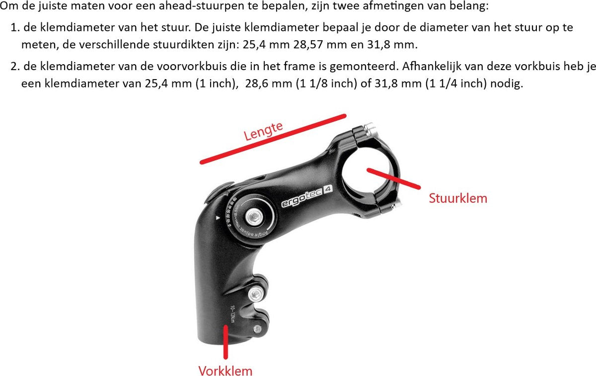 Ergotec Stuurpen Voorbouw Verstelbaar Octopus 2 28,6/90/25,4MM - Zwart