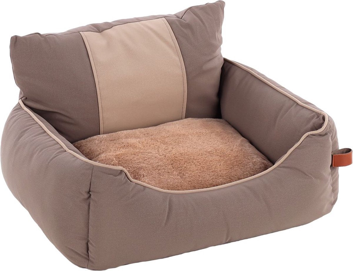 Flamingo Hondenmand - Kenzie - 60 x 50 x 33 cm - Taupe