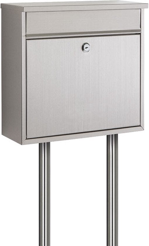 Practo Garden Brievenbuspalen - Inox - Inclusief Bevestigingsmateriaal