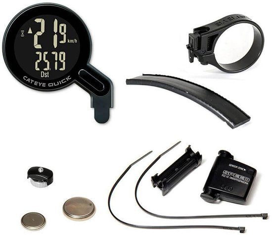 CatEye Quick CC-RS100W Fietscomputer - Draadloos - Zwart