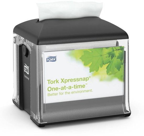 Tork Xpresssnap Snack servetdispenser Tabletop, zwart (N10) (272808)