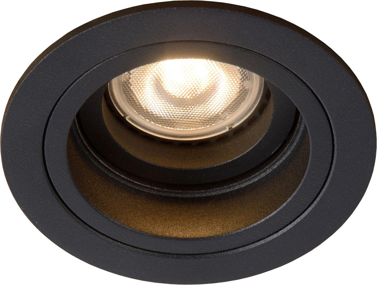 Lucide EMBED - Inbouwspot - Ø ˜ 9,1 cm - 1xGU10 - Zwart