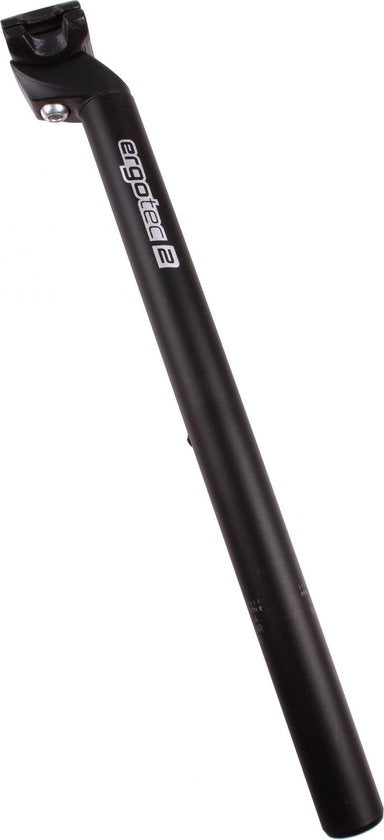 Ergotec Zadelpen vast Patent 26,4 x 350 mm aluminium - Zwart