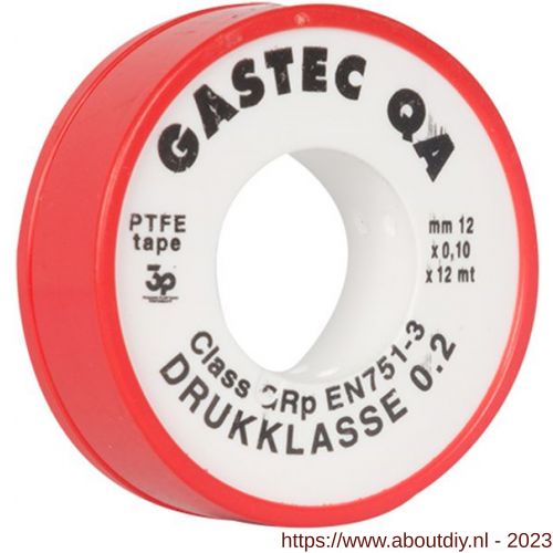 Nedco afdichtingstape PTFE tape rol 12 m x 12 mm