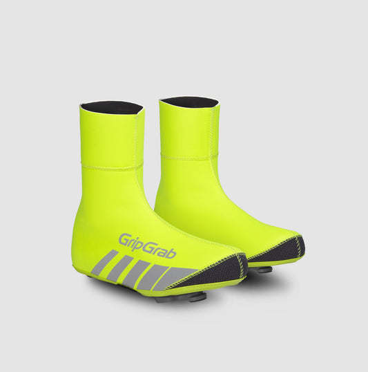 GripGrab - RaceThermo Hi-Vis Waterproof Winter Wielren Overschoenen - Geel Hi-Vis - Unisex - Maat S