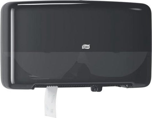 Tork Dispenser toiletpapier mini jumbo zwart, twin (555508)