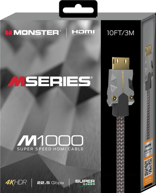 3m Monster M series M1 UHD High Speed HDMI Kabel - Ethernet - 22.5Gbps - 3m